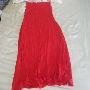 Lularoe Maxi Skirt in Red